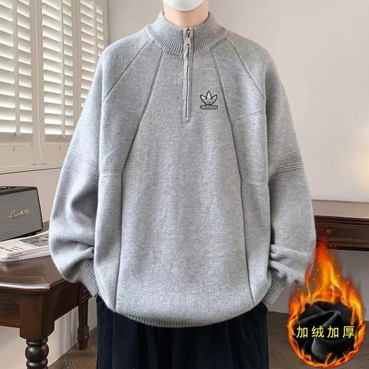 F011235三叶草毛衣针织衫男女同款时尚休闲针织毛衣 商品图3