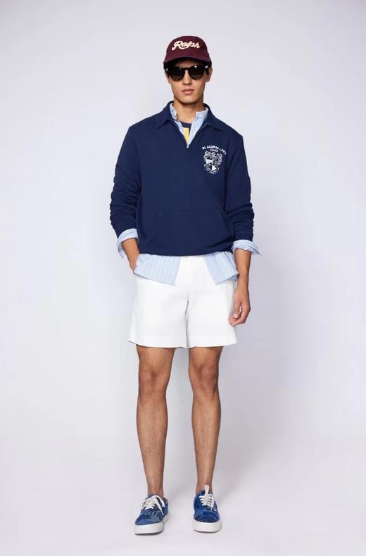 F011249松弛有度日常通勤休闲翻领半拉链小马卫衣 商品图9