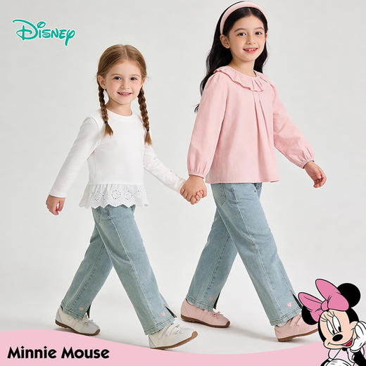 迪士尼女童牛仔长裤XD3DK038 商品图0