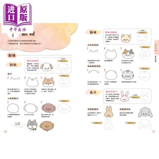 预售 【中商原版】疗愈风插图练习本：空档5分钟画出疗愈小可爱 港台艺术原版 Shirokuma Nanamin 枫书坊 商品图4