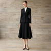 IWY/气质黑色西装套裙女高级感收腰职业装通勤两件套售楼部正装WCS371 商品缩略图4
