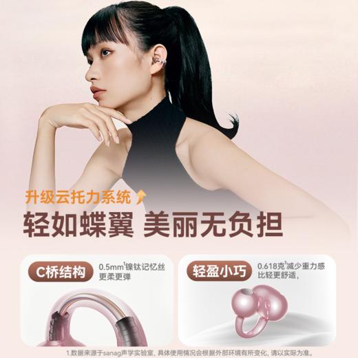 塞那S6SNova人鱼姬蓝牙耳机耳夹式2025新款无线Ai骨传导开放运动耳机 商品图2