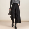 丁摩阔腿裤女2025冬季新款小个子通勤显瘦休闲裤垂感宽松裤ALW85675 商品缩略图2