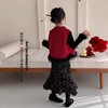 【匠心面料亲肤自然❗️挺括有型舒适柔软】2026新年春节过年服女童新款冬装新中式红色新年衣服公主裙套装儿童拜年服。jc 商品缩略图2