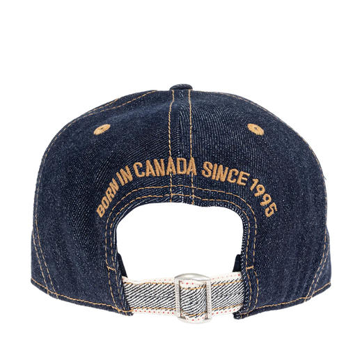 DSQUARED2 男士字母徽标贴片棉质棒球帽 深蓝色 BCM0937 10108435 3096 商品图1