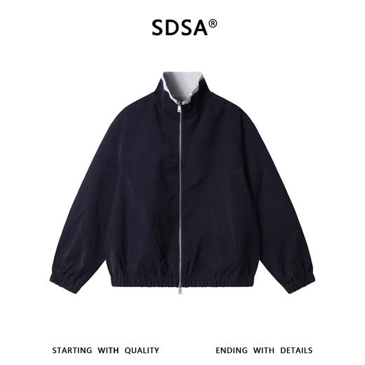 263008SDSA男士秋冬新款痞帅男装潮牌撞色拉链立领夹克外套休闲时尚百搭 商品图1
