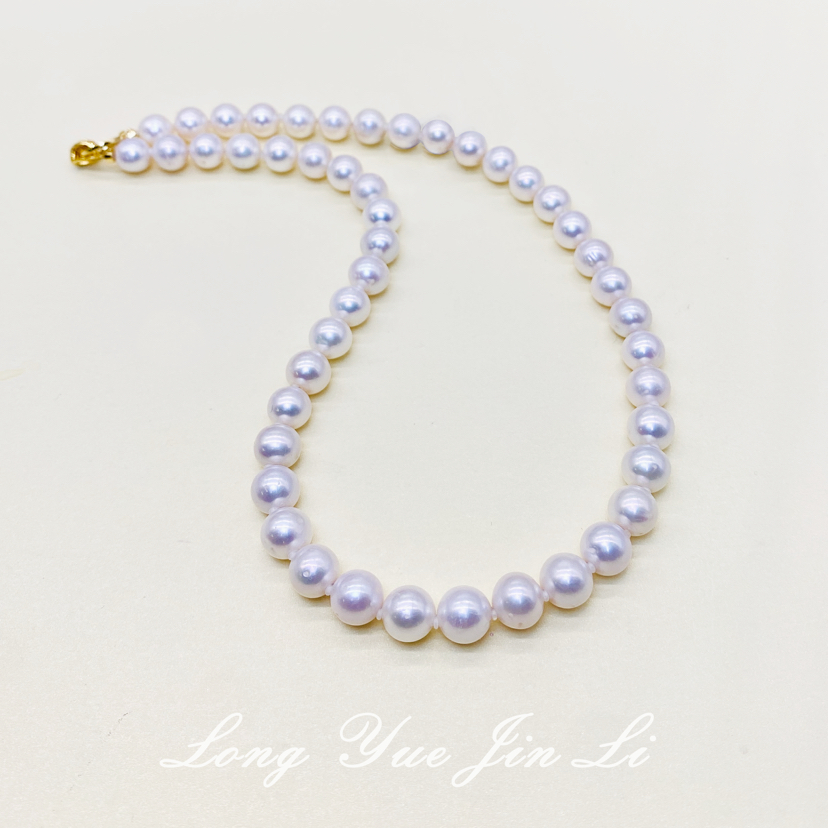 S925珍珠项链（淡水无核）；9-10mm