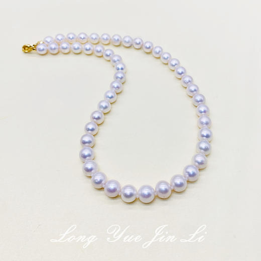 S925珍珠项链（淡水无核）；9-10mm 商品图0