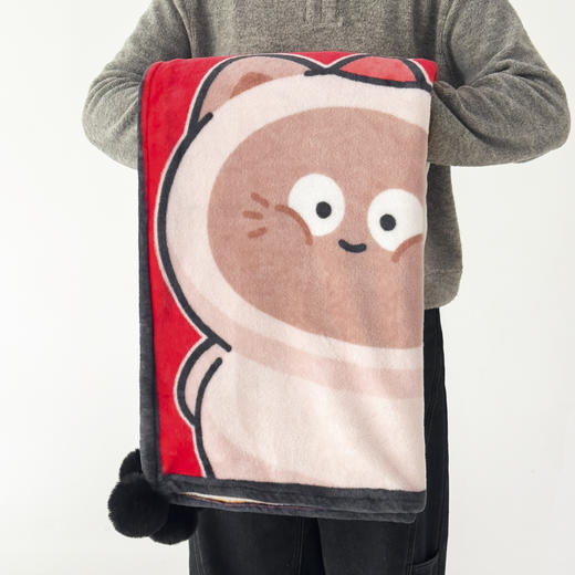 【品牌直发】加倍生活 星眠绒单层双面球毯-BubbleTots巴波布布授权 4色可选 商品图5