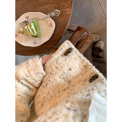 <曾小咸推荐>现货秒杀 ！微信超特价！小香风毛呢短款外套 日常389.99 立减230 秒杀159.99！！ 商品图3