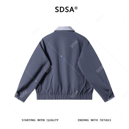 2613908SDSA男士秋冬新款痞帅男装潮牌褶皱拼接拉链翻领夹克外套百搭时尚 商品图5