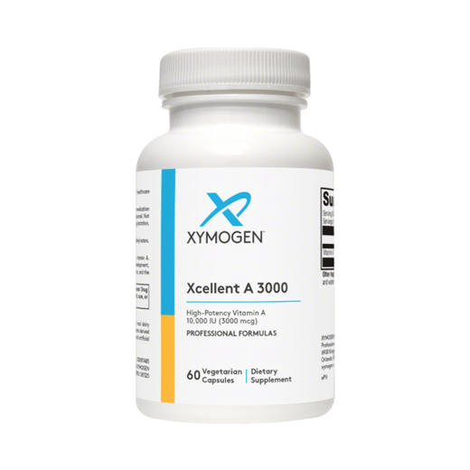 【效期至27年3月】活力维生素A 3000胶囊 XYMOGEN Xcellent A 3000  60粒/瓶 商品图0