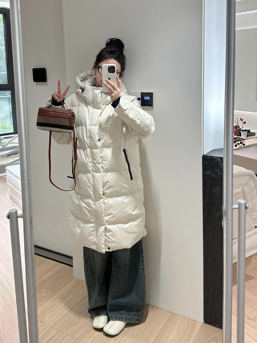 中戏系品牌正品三防中长款90绒羽绒服 商品图14