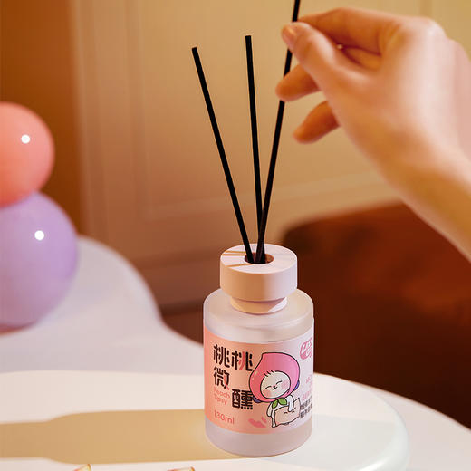 LAZYGO无火香薰家用室内持久香氛卫生间厕所情绪藤条香薰清新空气 桃桃微醺+白茉清梨 商品图11