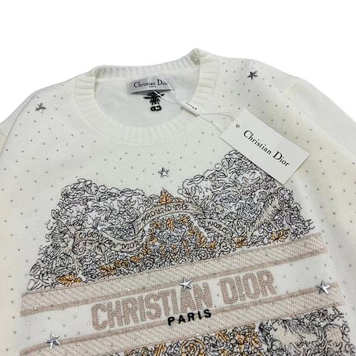 F011213节日限定大刺绣贴钻针织女款圆领毛衣 商品图12