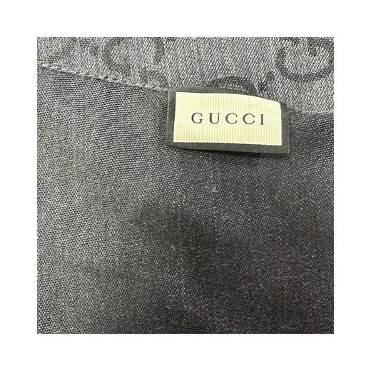 GUCCI 女士羊毛真丝围巾 165904炭灰色 商品图1
