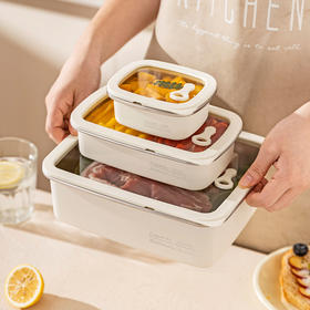 摩登主妇304不锈钢食品级保鲜盒饭盒密封盒水果便当盒冷冻分装盒