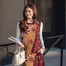 【林栖设计小店】唐彩未央|秋色提花复古优雅传统气质2026春新款毛织上衣G1961387