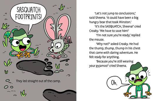 【蓝思350L-450L 送音频】牛津青蛙呱呱跳3册Croaky  英文原版小学生课外阅读  漫画图画书  奇幻冒险搞笑 商品图4