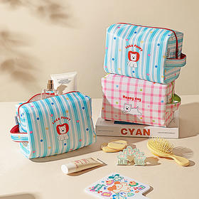 摩登主妇洗漱包女化妆包外出便捷收纳包大容量手提防水分区旅行袋