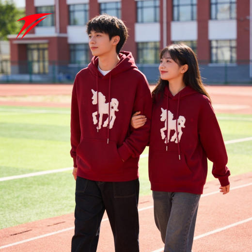 金莱克马年连帽卫衣男女款春季简约百搭宽松打底衫情侣外套卫衣JLK6211 商品图1