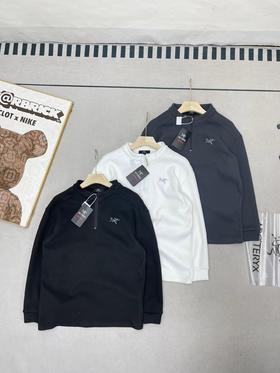 F011255户外新款弹力运动户外休闲加绒加厚半拉链打底衫长袖