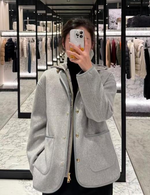 女款羊毛呢羽绒二合一外套hu018 商品图4