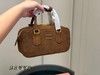 F011208新款可手拎可斜挎鹿皮绒女士保龄球包包 商品缩略图14