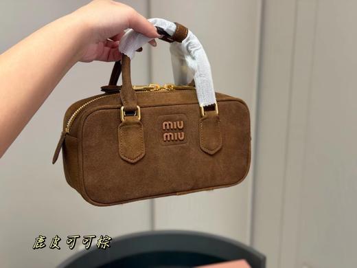 F011208新款可手拎可斜挎鹿皮绒女士保龄球包包 商品图14