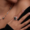 “暗夜星辰”大溪地黑珍珠银镀金戒指 商品缩略图2