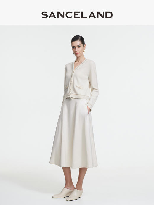 三石一澜SANCELAND女装春季丝毛半裙SK13103008 商品图0