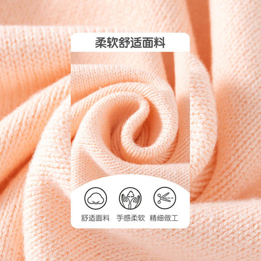 纯棉针织女童毛衣开衫A类蝴蝶结纯色针织婴儿毛衣秋冬款宝宝外套 商品图2