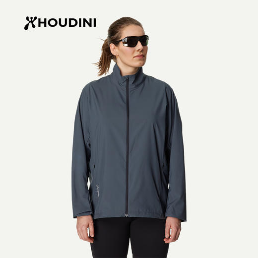 HOUDINI胡丁尼 Pace Trail 疾速户外26春夏新女立领骑行跑步防风夹克 810060 商品图5
