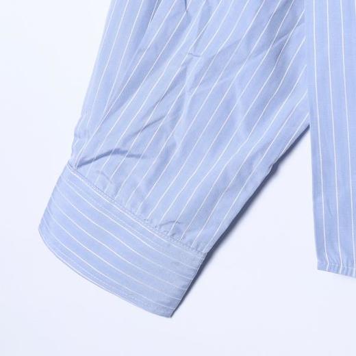 SDSA男士秋冬新款痞帅男装韩版简约宽松条纹翻领长袖时尚百搭衬衣 商品图3