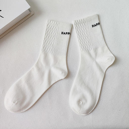 基础百搭字母简约男款中袜袜子-纪念日百货门店同款169245687 商品图5