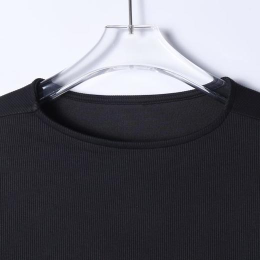 SDSA男士秋冬新款痞帅男装韩版简约条纹结构设计圆领长袖T恤百搭 商品图1