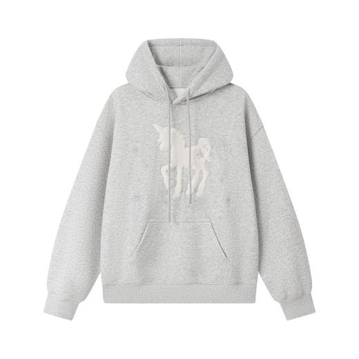 金莱克独角兽连帽卫衣JLK6211，马年限定版，早春情侣卫衣，男女同款，3色可选，S-XL全尺码覆盖 商品图2