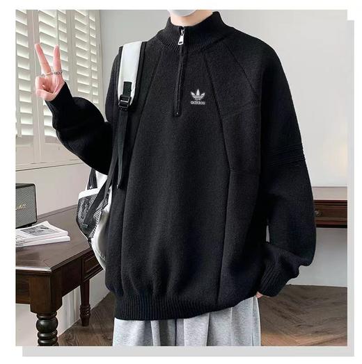 F011235三叶草毛衣针织衫男女同款时尚休闲针织毛衣 商品图1