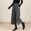 丁摩阔腿裤女2025冬季新款小个子通勤显瘦休闲裤垂感宽松裤ALW85675 商品缩略图0