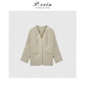 04-6潘依绣丁丁宠粉韩系极简风长袖外套Q52206