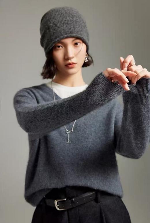 无缝一体工艺拉毛羊毛衫｜澳洲羊毛、山羊绒黄金配比，软糯舒适 商品图3