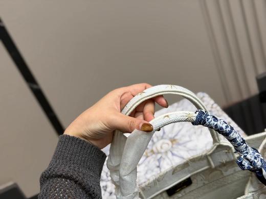 F011211新款超大容量布提花book tote女款购物袋配丝巾 商品图8