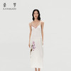 东方鸢尾』桑罗假两件V领吊带裙桑蚕丝女睡裙可外穿 商品缩略图4
