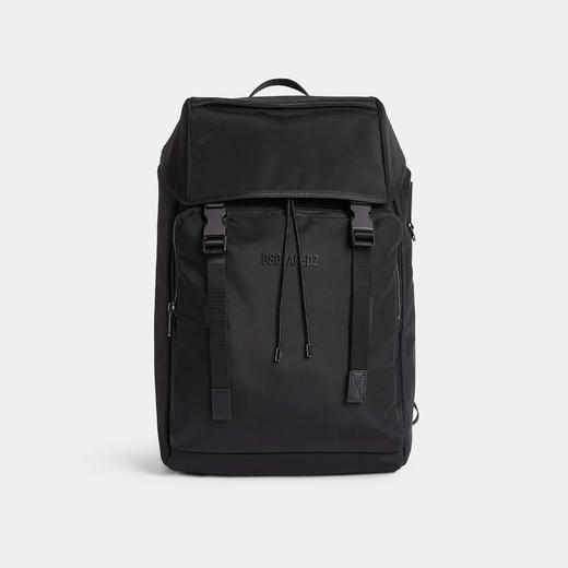 【一】DSQUARED2 男士 Urban 系列 字母徽标贴片双肩包 黑色 BPM0103 16806815 2124 商品图0
