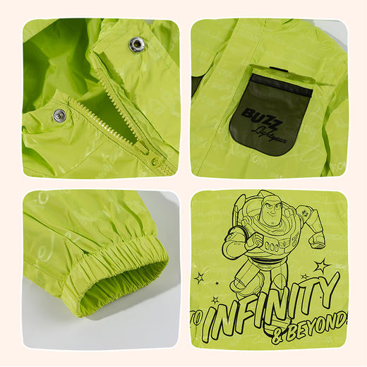 迪士尼快乐星球男童满印炫酷外套223DS0738 商品图6