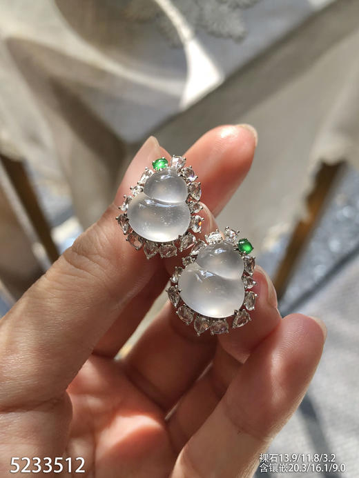 5233512，葫芦耳钉。具体价格微信咨询 商品图1