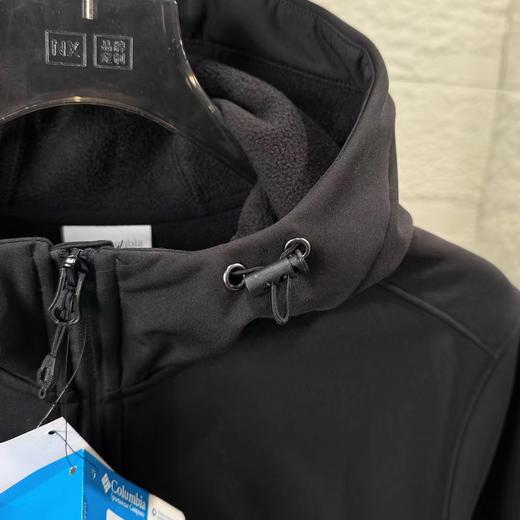 F011221软壳加绒冲锋衣情侣款防水防风休闲连帽内里加绒加厚外套 商品图10