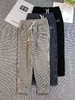 F011271男女同款加绒卫裤刺绣款加厚卫裤束脚裤 商品缩略图0
