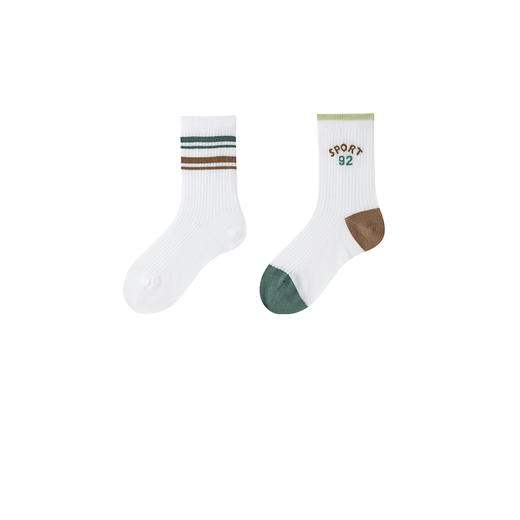 【专区任选2件49元】【实体店同款】男童中袜两双装春季新款安奈儿童装JB617210 商品图4