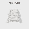 ROMI STUDIO“简约百搭”纯棉亲肤条纹撞色圆领长袖T恤 RWCSS87346 商品缩略图0